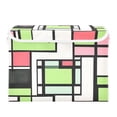 thumbnail image 7 of Yayeee Collapsible Cube Storage Bin with Lid Fabric Closet Decorative Basket with Handles, Green Abstract Geometric, 7 of 7