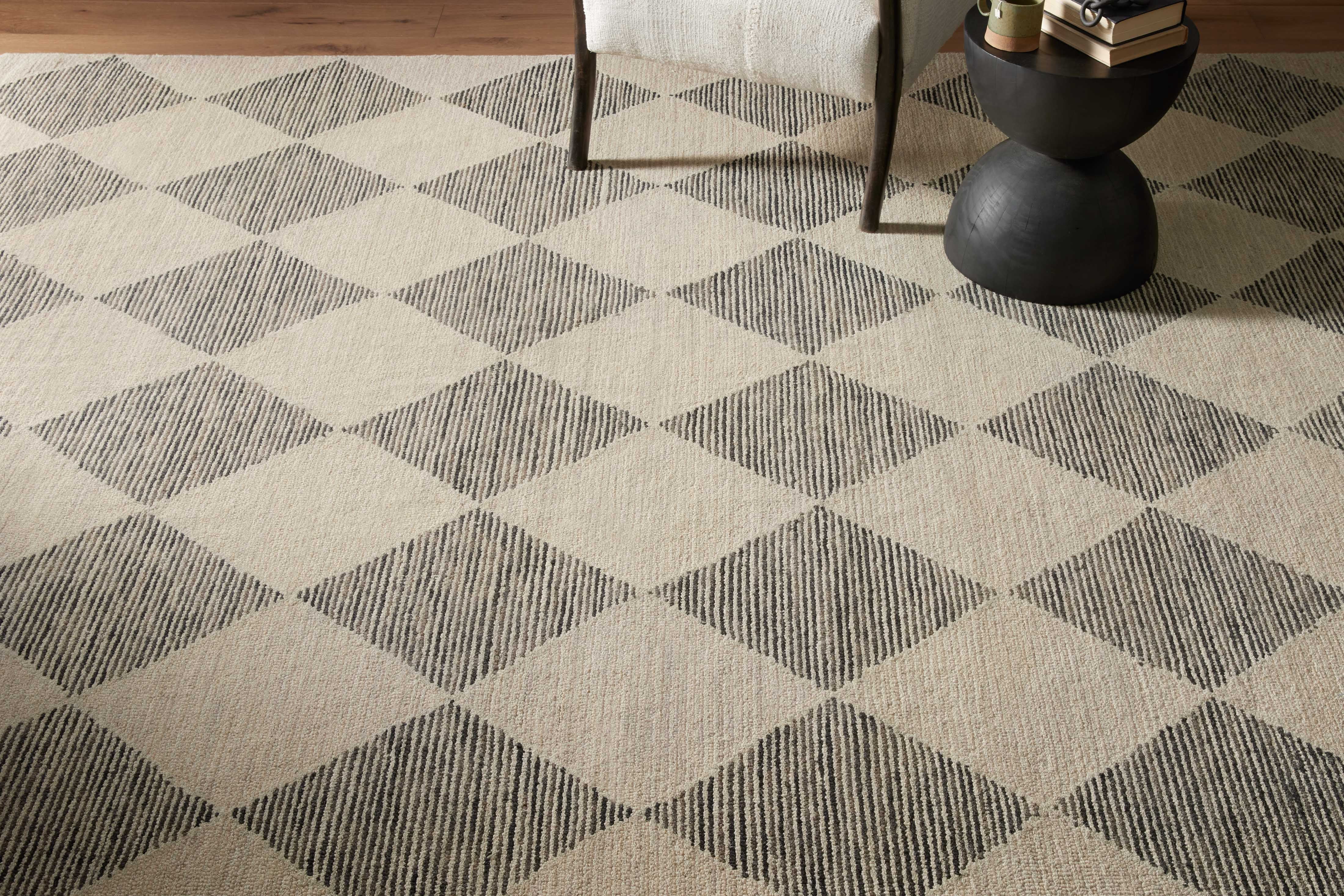Chris Loves Julia x LoloiFrancis Beige / Charcoal 11'-6" x 15' Area Rug