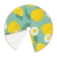 thumbnail image 3 of Bingfone Christmas Tree Skirt Mat Christmas Decoration Interior -Lemons, 3 of 8