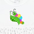 thumbnail image 4 of Inktastic Cute Caterpillar on Leaf Girls Baby Dress, 4 of 5
