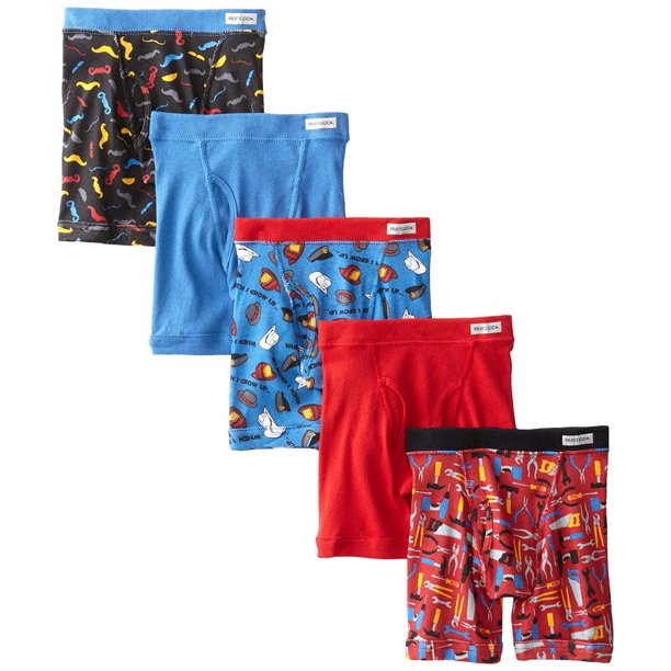 Fruit of the Loom Toddler Boys' Assorted Color Boxer Briefs, 3 Pack
