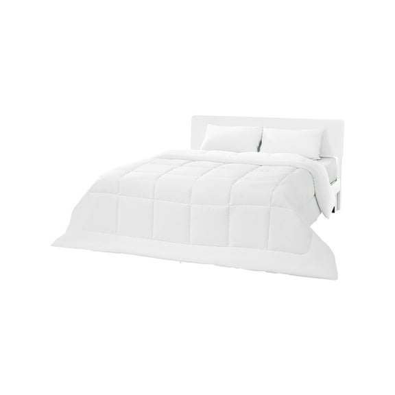 VEVOR Comforter Duvet Insert, 102 x 90 in, King Size Down Alternative Comforter, Quilted All Season Duvet with 4 Tabs, Soft & Machine Washable, Box Stitched Bedding for Home Hotel, Women/Men, White