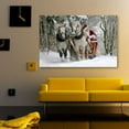 thumbnail image 3 of 'Christmas Santa Claus' w/ Horses Canvas Wall Art Painting Artwork 32"x48", 3 of 4