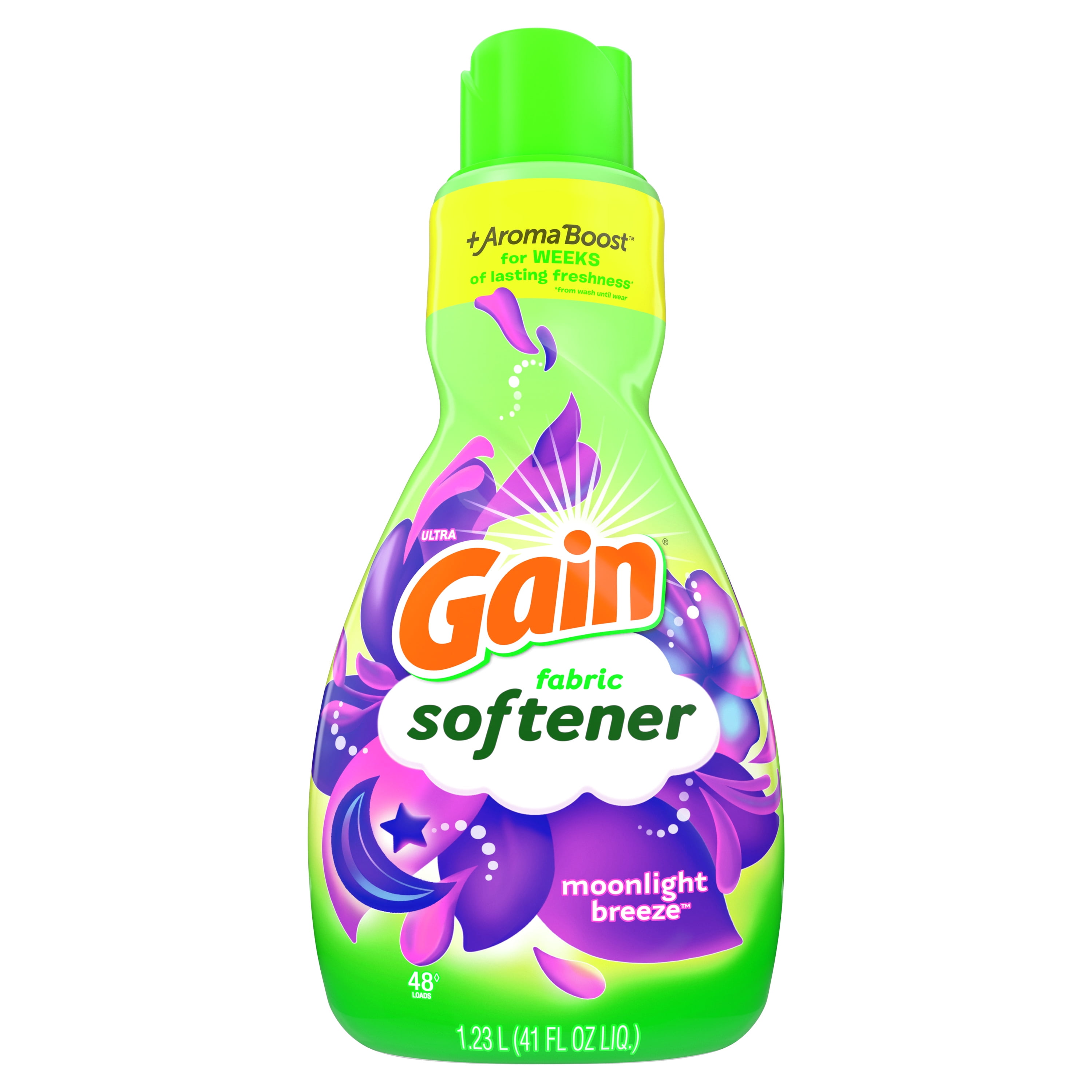 Gain Moonlight Breeze, 48 Loads Liquid Fabric Softener, 41 Fl Oz