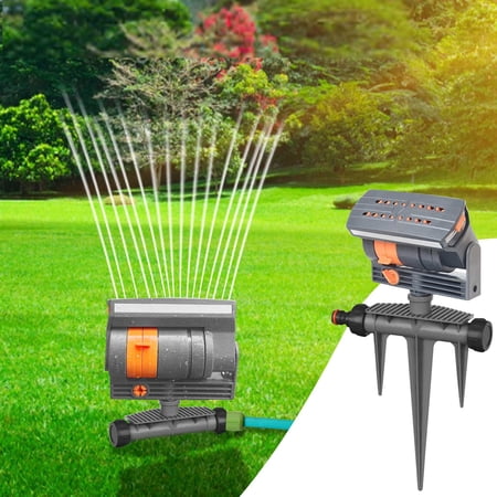 Roiihwy Automatic Sprinkler Garden Watering Beam Turret Rotating Spray For Courtyard Multicolor