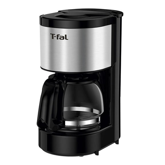 Cafetera T-Fal 4 a 6 Tazas con Filtro Permanente Negra