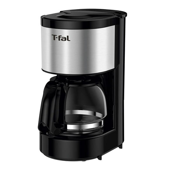 Cafetera T-Fal 4 a 6 Tazas con Filtro Permanente Negra