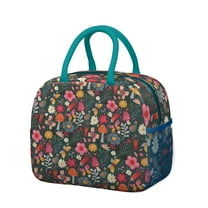 Womens Pioneer Flower Floral Print Pattern Lunch Box for Work,Insulated Lunch Bag for Women,Loncheras Para Mujer,Leakproof Adult Lunch Bag for Work,Beach,Travel,Picnic,Camping