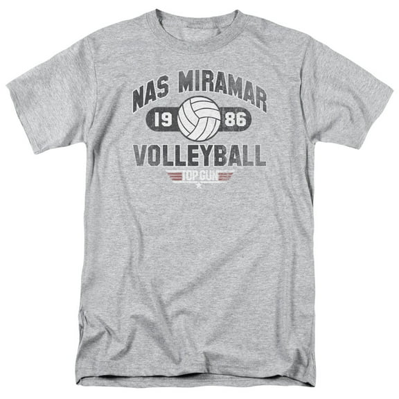 Top Gun - Nas Miramar Volleyball - Adult Unisex Short Sleeve T-Shirt - Gray