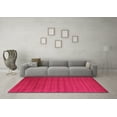 thumbnail image 3 of Ahgly Company Indoor Round Abstract Pink Contemporary Area Rugs, 6' Round, 3 of 4