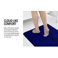 thumbnail image 2 of Yafa Home Fashion 1pc:17" X 60" Bath Rug Runner, Memory Foam; Water Absorbent & Non-Slip (Navy), 2 of 10