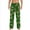 Dark Green, variant on Mens Pajama Pants Pj Pants Pyjamas Casual Pockets Trousers Fashion Christmas Print Cute Casual Pajama Bottoms Sleep Pants Red L