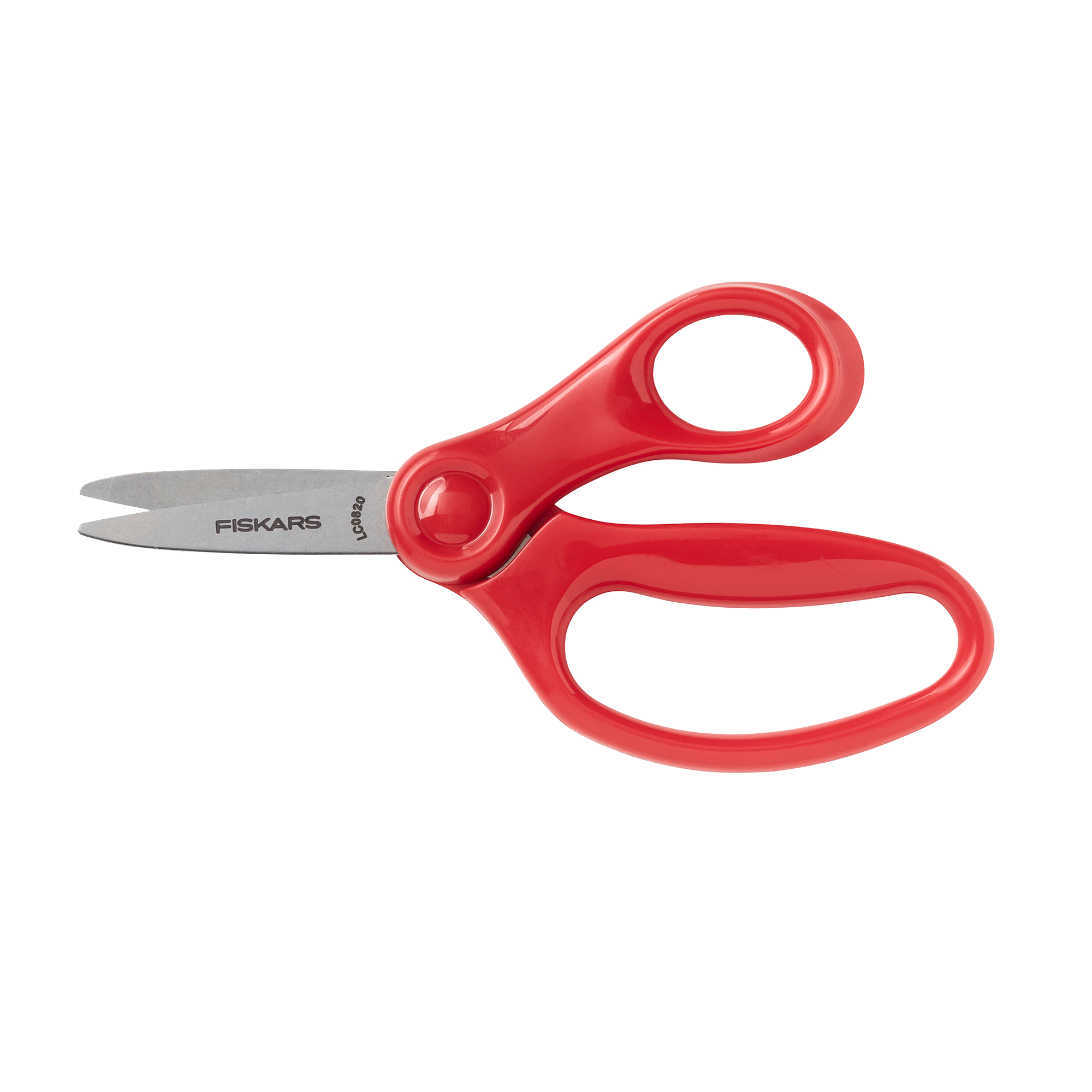 Tijeras escolares Fiskars de 5" para niños con punta fina, de 4 años en adelante, rojo 4