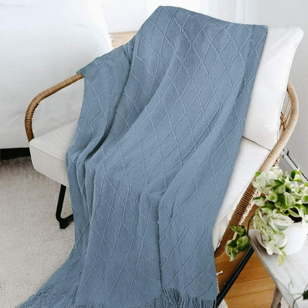 Teal and gray throw blanket hotsell