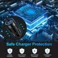 thumbnail image 4 of Cargador para auto ANDHOT 48W con cable USB-C de carga rápida, 4 of 7