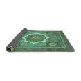 thumbnail image 2 of Ahgly Company Indoor Square Abstract Turquoise Blue Modern Area Rugs, 6' Square, 2 of 4
