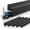 Black, variant on LazySpin Cable Management , Under Desk Cord Hider Organizer, Self-Adhesive Raceways for Desk, Black