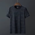 thumbnail image 4 of Camiseta deportiva de manga corta para hombre, ropa deportiva holgada de verano de secado rápido, camisetas transpirables de seda de hielo, camisetas deportivas para correr para hombre, 4 of 4
