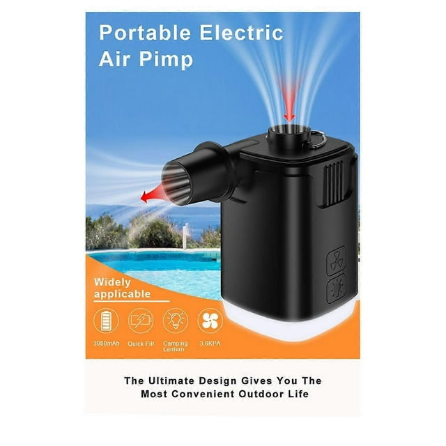 Pompe à Air Portable Mini pour Gonflables : Batterie 4000MAh Rechargeable, 2 Modes de Gonflage Stro_Perfect Gift