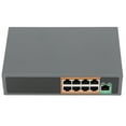 thumbnail image 2 of Conmutador POE de 9 puertos, adaptador Ethernet Gigabit de 100 V a 240 V para cámaras IP, sistemas de seguridad CCTV, enchufe APUS inalámbrico, 2 of 10