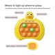 thumbnail image 2 of Juguetes Pop Electronico Juguete Antiestres Quick Push Game Divertido Fast Push Educativo Con Sonido De Color Pequeño pato amarillo, 2 of 4