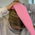thumbnail image 4 of Perruque Imperméable pour Cheveux Longs pour Femmes, Bonnet de Douche Réutilisable, Adapté aux Tresses et Queues de Cheval, Bonnet de Douche Ajustable, Adapté pour Piscine, Voyage, Douche, gym, Plage et Autres Occasions, 4 of 6