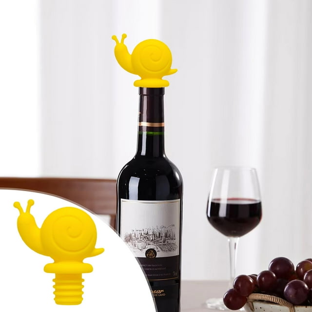 Boovnll Kitchen Gadgets, Little Snail Wine Bottle Stopper Stoppers Reusable Leak Proof Cute Decorative Bottle Stopper, Home and Kitchen, Kitchen, Kitchen Tools