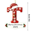 thumbnail image 5 of Personalized Initial Christmas Ornaments 2025 Custom Ornaments with Name, Personalized A-Z 26 Letter Ornament, 3D Acrylic Name Ornament for Christmas Tree, Xmas Gifts for Family Kids Friends T, 5 of 10