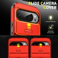 thumbnail image 4 of Decase for Google Pixel 10 /10 Pro 2025, Hard Plastic Shell Phone Case, Compatible with Mag Safe Accessories, with Ring Grip Holder Kickstand+Slide Camera Cover,Rugged Shockproof Cover,Red, 4 of 10