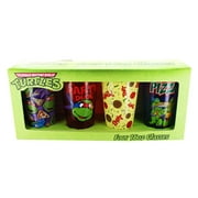 Teenage Mutant Ninja Turtles Pizza Party 16oz Pint Glass 4-Pack by Just Funky