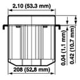 thumbnail image 3 of Leviton R10-00278-S00 30 Amp Flush Mount Dryer Outlet, 3 of 5