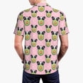 thumbnail image 4 of Balery Panda Avocado Printed Men’s Short Sleeve Polo Shirt, Midweight Men's Shirt,Golf Polo shirts -3X-Large, 4 of 9