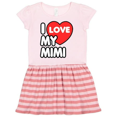 

Inktastic I Love My Mimi Gift Toddler Girl Dress