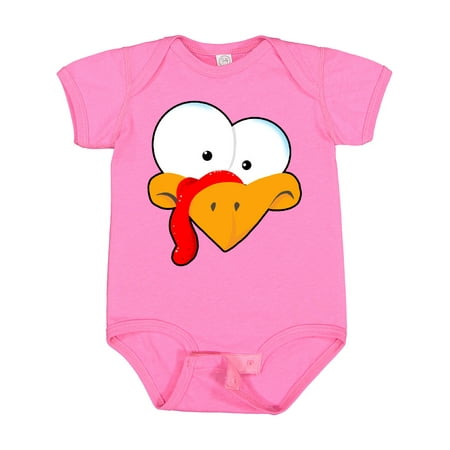 

Inktastic Thanksgiving Goofball Turkey Face Boys or Girls Baby Bodysuit