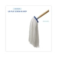 thumbnail image 4 of Cut-End Lie-Flat Wet Mop Head, Rayon, 24 oz, White, 4 of 7