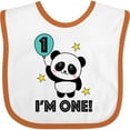 thumbnail image 3 of Inktastic Babys First Birthday Panda with Balloon Boys or Girls Baby Bib, 3 of 4