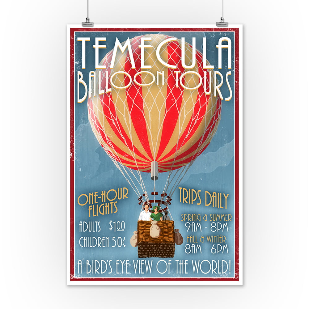 Temecula California Wine United States America Travel Advertisement Poster 