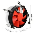 thumbnail image 2 of GOOHOCHY Refrigerador De Aire CPU Negro Con Ventilador Y Ventilación, 2 of 6