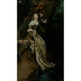 thumbnail image 3 of Charles Louis Müller 10x14 Black Modern Framed Museum Art Print Titled - Ophelia, 3 of 5