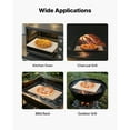 thumbnail image 6 of KFFKFF Rectangular Cordierite Pizza Stone, 20 x 14 x 0.6 in, Heat-Resistant up to 1450℉, Large Baking Stone with Metal Peel and Scraper for Oven and Grill Use, 6 of 9