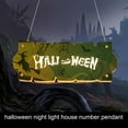 thumbnail image 4 of Halloween Hanging Sign House Numbers with LED Lights for Home Party Supplies Accessories, 4 of 6