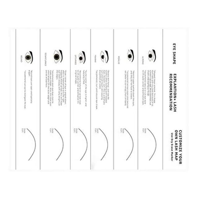 ZheElen Practice Eyelash Lash Book Professional Lashes Training Exercise Girls Women pink white