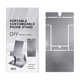 thumbnail image 2 of Soporte de sobremesa ajustable para móvil portátil – soporte ligero plegable para teléfono móvil, altura ajustable, base estable, visualización manos libres para oficina y hogar, 2 of 9