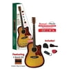 Spectrum AIL-261AE 41-inch Thin Body Travel Acoustic Electric Guitar, Tobacco Sunburst