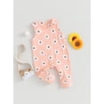 thumbnail image 3 of Suealasg Baby Girls Summer One Piece Jumpsuits Clothes 3M 6M 12M 18M Infant Girls Sleeveless Flower Print Romper Newborn Girls Bodysuit, 3 of 8