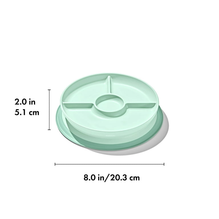 OXO Tot Stick and Stay Suction Divided Plate photo 6