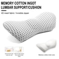 thumbnail image 3 of Puntoco Cojín de apoyo lumbar para asientos de oficina - Respaldo de apoyo lumbar ergonómico para vehículos - Cojín de respaldo para automóvil - Respaldo de apoyo lumbar, 3 of 3