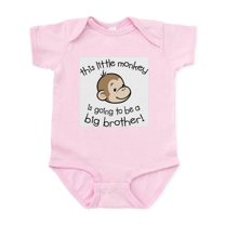 CafePress - Big Brother To Be Monkey Face Infant Bodysuit - Baby Light Bodysuit, Size Newborn - 24 Months