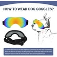 thumbnail image 3 of LANFENG Frameless Lenses Blue Adjustable Pet Sunglasses Eyewear Windproof Making Your Pet Stylish, 3 of 8