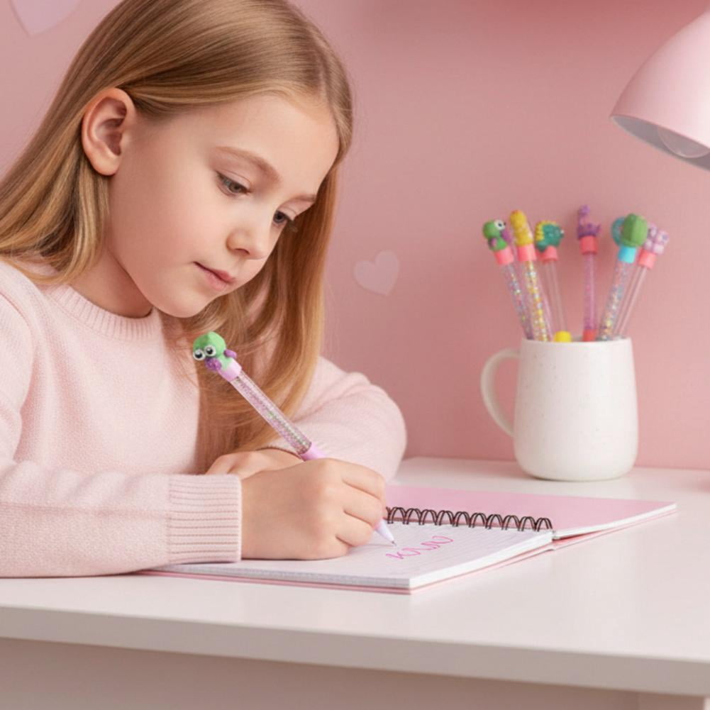 DIY Pen Making Kit, 18pcs Personalised Pen with Colors Refill, Pen Creator Studio Making Sparkly Pens with Glitters, Arts and Craft Kits for Kids, Birthday for Girls Boys